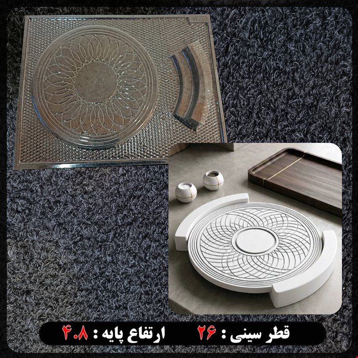 قالب طلقی استند گرد پایه دار کد 272
