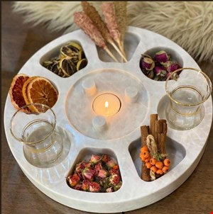 اردوخوری به همراه شمع وارمر