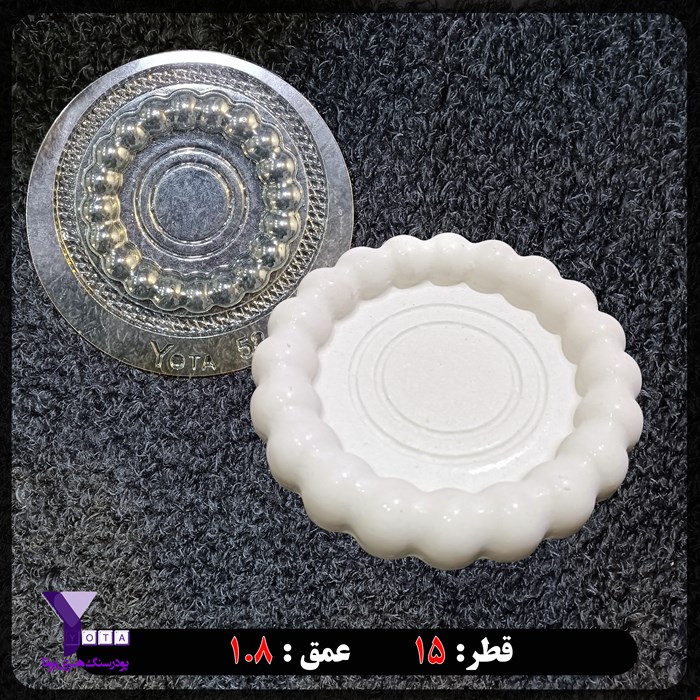 قالب طلقی شفاف مدل مرواریدی قطر 15 کد 58