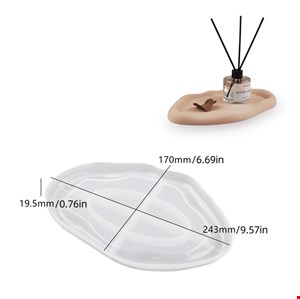 قالب سیلیکونی سینی دفرمه مدل بیضی کد S63