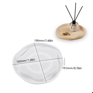 قالب سیلیکونی سینی دفرمه مدل گرد کد S62
