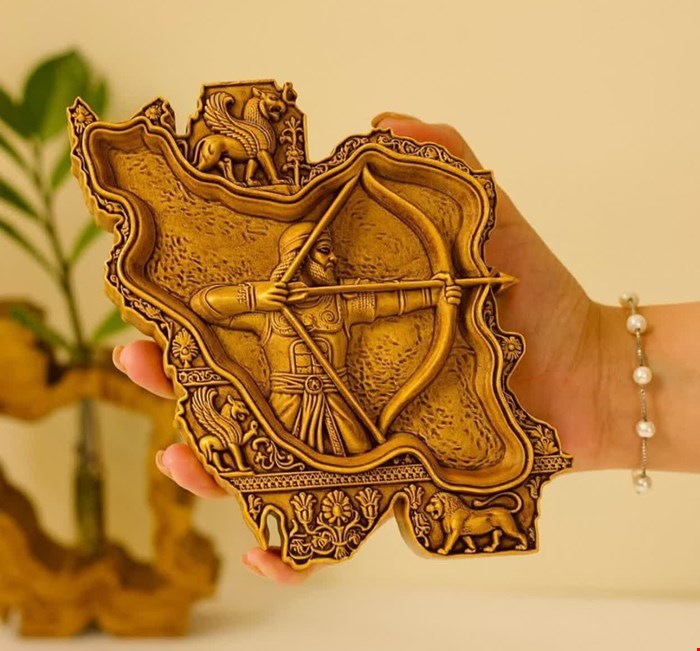 قالب سیلیکونی نقشه ایران طرح آرش کمانگیر